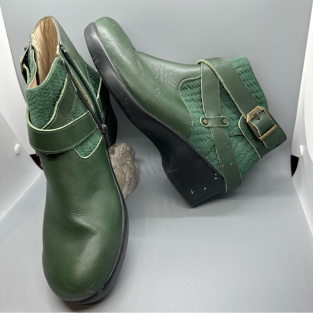 Alegría ankle boot, green, size 40